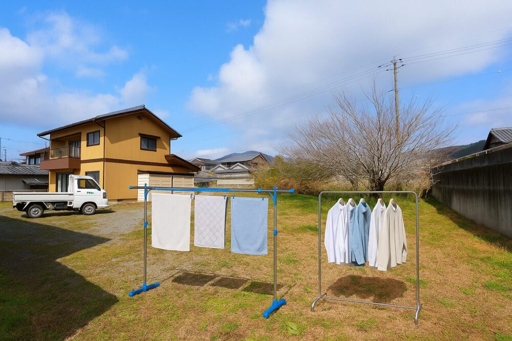 庭の物干し
